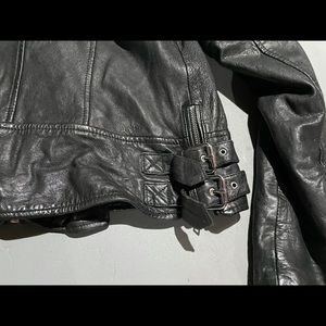 All saints leather motorcycle jacket - like new